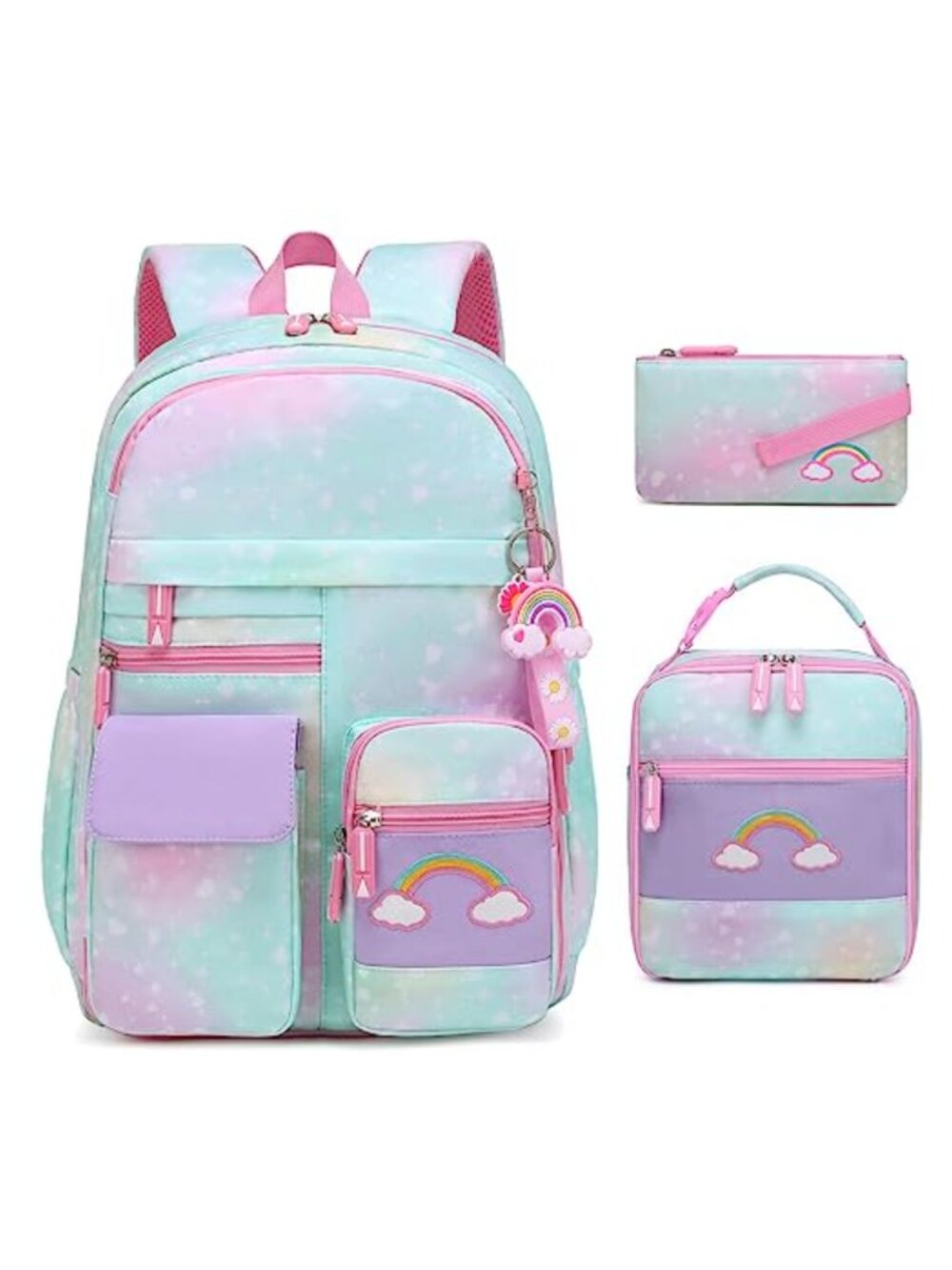 Kids School Backpack Set with Lunch Box & Pen Case Water Resistant